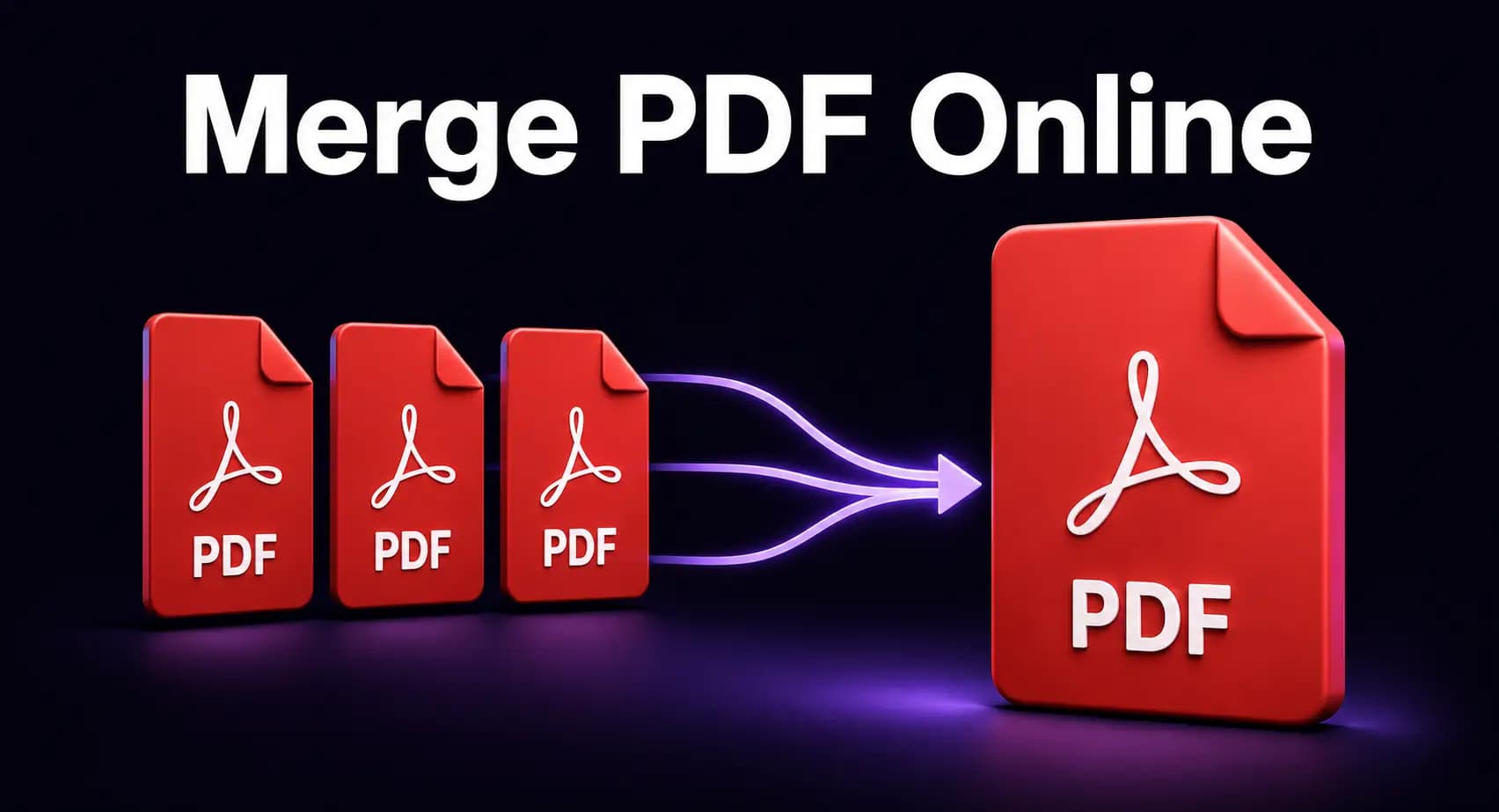 Several separate PDF files being combined into one ordered document