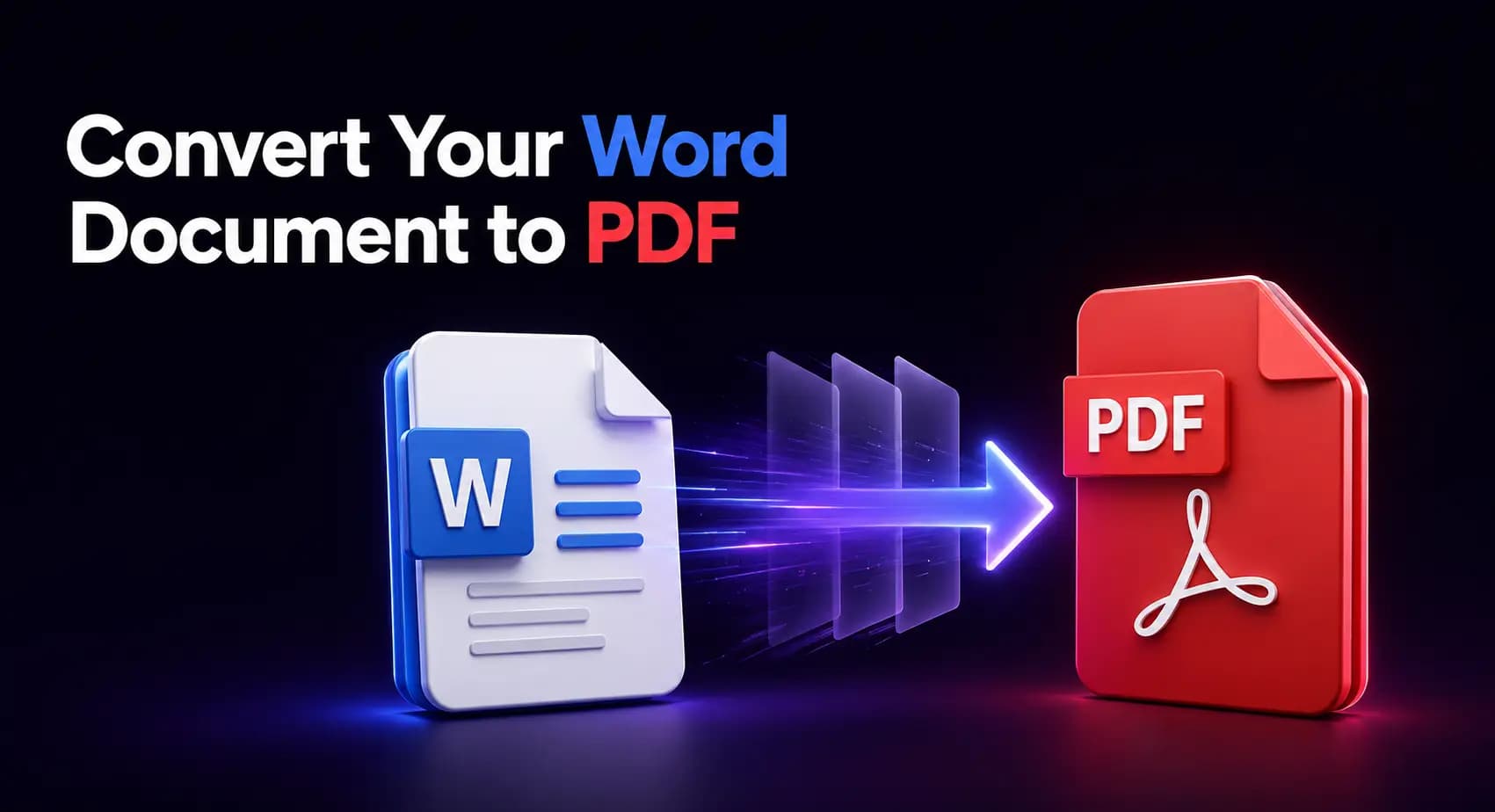 A completed PDF produced from a Word document, ready to save