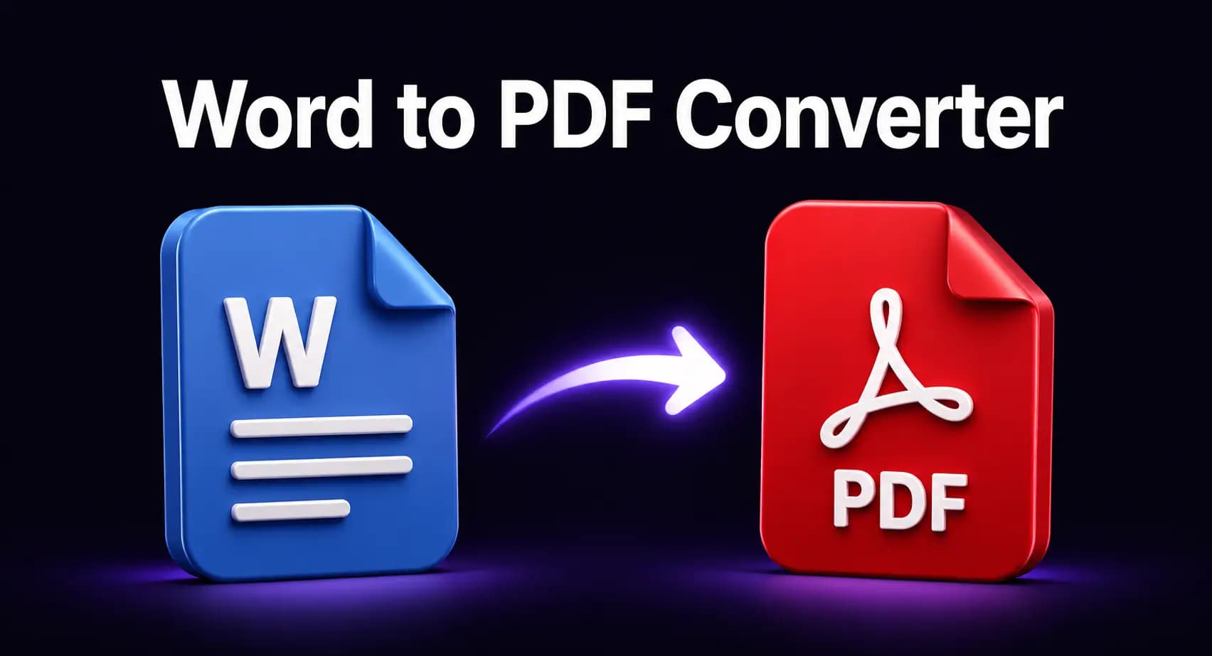 A DOC file and a DOCX file being converted into a single PDF document